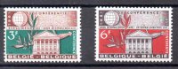 B&eacute;lgica A&ntilde;o 1961 N&ordm; Yvert 1191/92 (**)