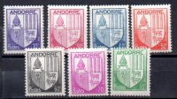 Andorra Francesa Año 1944/46 Nº Yvert 93/99 (**) 