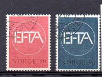 Noruega A&ntilde;o&nbsp;1967 N&ordm; Yvert 505/06 (o)&nbsp;