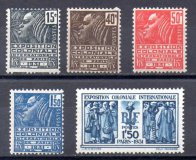 Francia A&ntilde;o 1930/31 N&ordm; Yvert 270/74 (**)