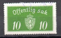 Noruega Servicio Año 1933/37 Nº Yvert 12B (o)