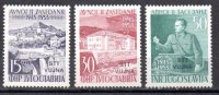 Sello de triste Yugoslavia Nº Michel 107/09 (*)