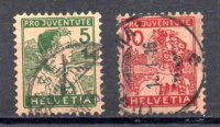 Suiza A&ntilde;o 1915 N&ordm; Yvert 149/50 (o)