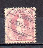 Suiza A&ntilde;o 1891 N&ordf; Zumstein 71C (o)