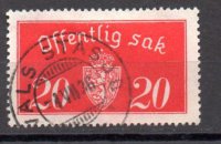 Noruega Servicio Año 1933/37 Nº Yvert 14B (o)