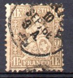 Suiza A&ntilde;o 1862 N&ordm; 41a (o)