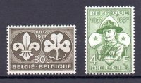 B&eacute;lgica A&ntilde;o 1957 N&ordm; Yvert 1022/23 (*)&nbsp;