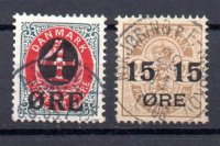 Dinamarca Año 1904 Nº Yvert 41/42 (o)