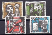 Sarre Año 1957 Nº Michel 404/07 (o)