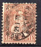 Suiza A&ntilde;o 1862 N&ordm; 41b (o)