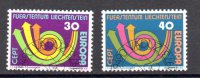 Liechtenstein A&ntilde;o 1973 N&ordm; Yvert 532/33 (o)
