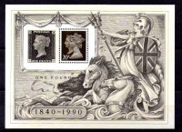 Inglaterra Hoja A&ntilde;o 1990 N&ordm; Yvert&nbsp;6 (**)