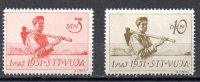 Sello de Triste Yugoslavia Nº Michel 50/51 (*)