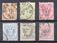 Austria Año 1883 Nº Yvert 40/45 (o)