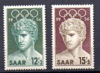 Sarre Año 1956 Nº Michel 371/72 (*)