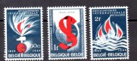 B&eacute;lgica a&ntilde;o 1964 N&ordm; Yvert 1290/92 (**)