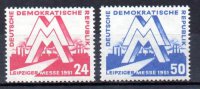 DDR N&ordm; Yvert 34/35 (**)
