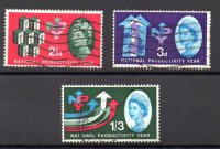 Inglaterra A&ntilde;o 1962 N&ordm; Yvert 367/69 (o)