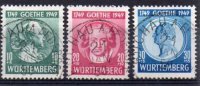 Wurttemberg Nº Michel 44/46 (o)