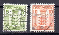 Dinamarca Taxas Año 1934/53 Nº Yvert 34/35 (o)