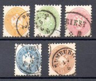 Austria Año 1863/64 Nº Yvert  27/31 (o)
