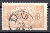 Suecia servicio Año 1874/96 Nº Yvert 1B (o)
