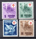 Pro Tuberculosos. Cruz de Lorena&nbsp;en rojo&nbsp;N&ordm; 1084/87 (**)