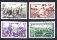 Francia A&ntilde;o 1940 N&ordm; Yvert 466/69 (o)