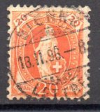 Suiza A&ntilde;o 1894 N&ordm; Zumstein 66D (o)