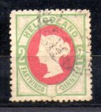 Vieja Alemania Helgoland Nº Michel 12 (o)