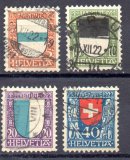 Suiza A&ntilde;o 1922 N&ordm; Yvert 188-91 (o)