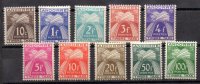 Andorra Francesa Tasas Año 1946/50 Nº Yvert 32/41 (**)