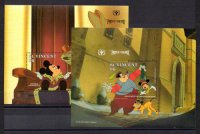 Sellos de Disney St. Vicent HB_150/51 (**)