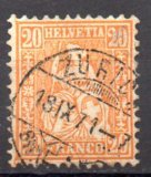 Suiza ano 1862 N&ordm; 37a (o)