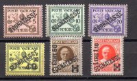 Vaticano Taxas Año 1931 Nº Yvert 1/6 (*)