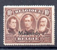  Sello de Malmedy Ocupación Alemana en Bélgica Año 1920 Nº Yvert 35 (**)