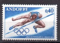 Andorra Francesa Año 1968 Nº Yvert 190 (**)
